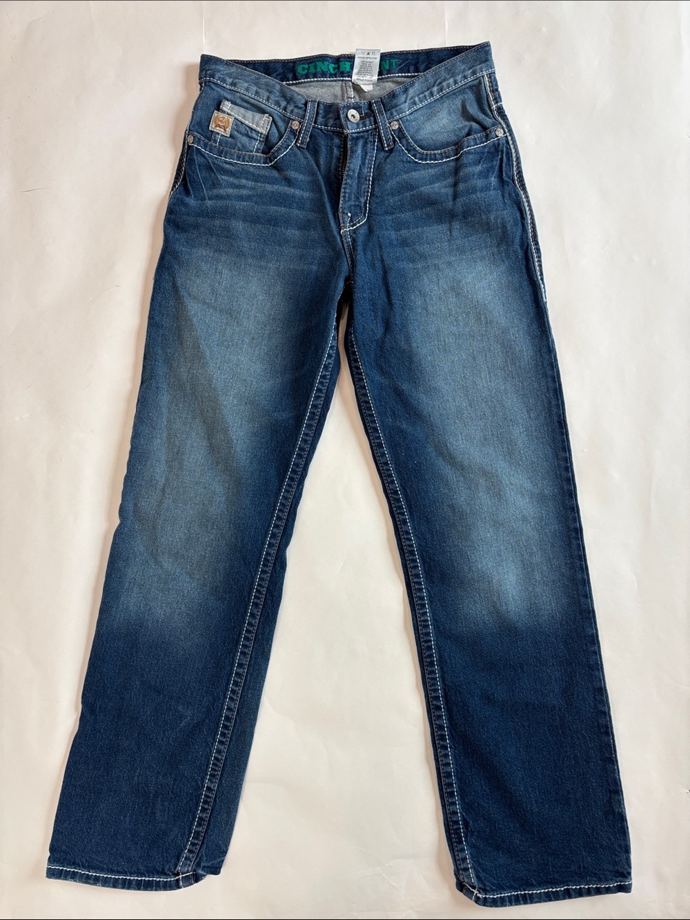 Cinch Grant Slim Straight Blue Jeans